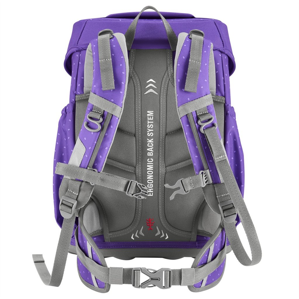Školní aktovka pro prvňáčky – 4 dílný set, Step by Step BASIS Purple Konfetti, AGR (obrázek 4)