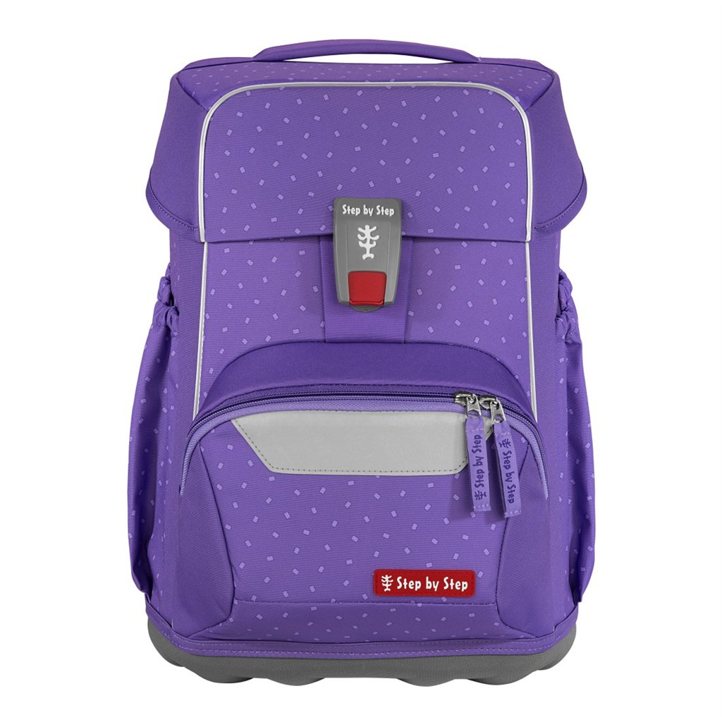 Školní aktovka pro prvňáčky – 4 dílný set, Step by Step BASIS Purple Konfetti, AGR (obrázek 9)