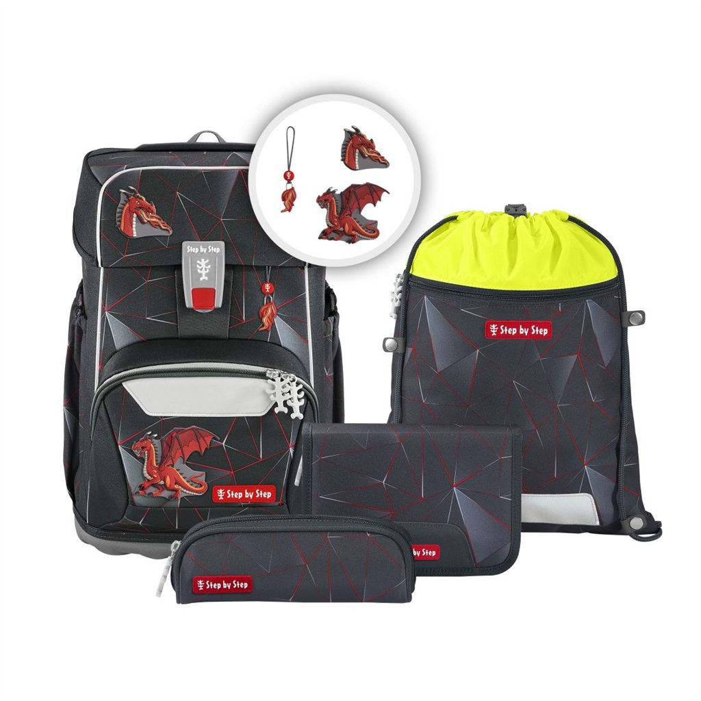 Školní aktovka Step by Step GIANT Dragon Drako, pro prvňáčky - 5dílný set, certifik (obrázek 12)