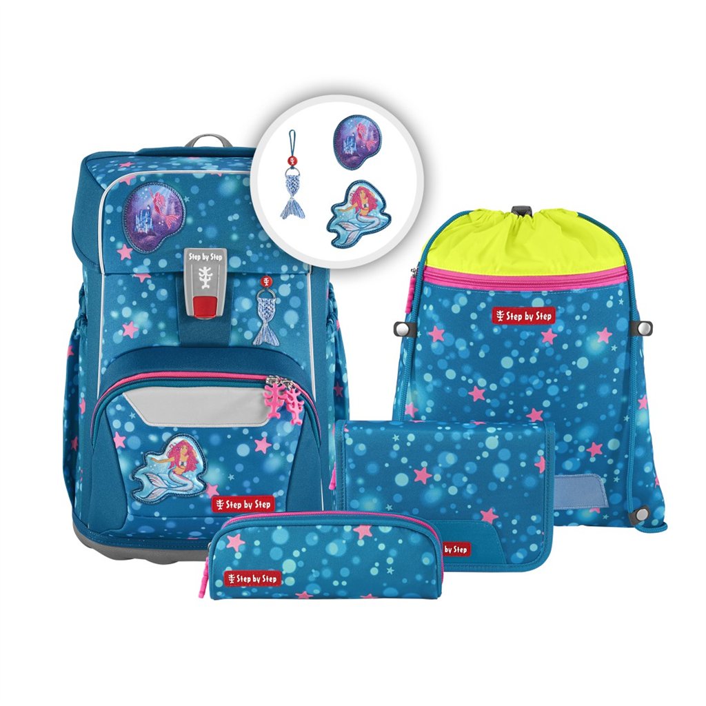 Školní aktovka Step by Step GIANT Mermaid Lola, pro prvňáčky - 5dílný set, certifikát AGR (obrázek 14)