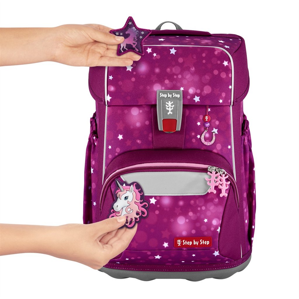 Školní aktovka Step by Step GIANT Sweet Unicorn Nuala, pro prvňáčky - 5dílný set, certifikát AGR (obrázek 9)