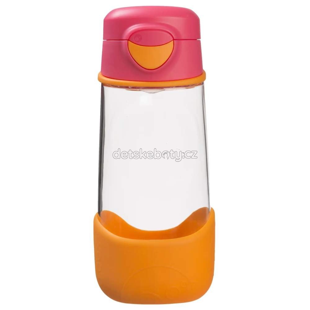 b.box 606 Sport lahev na pití 450 ml - růžová/oranžová