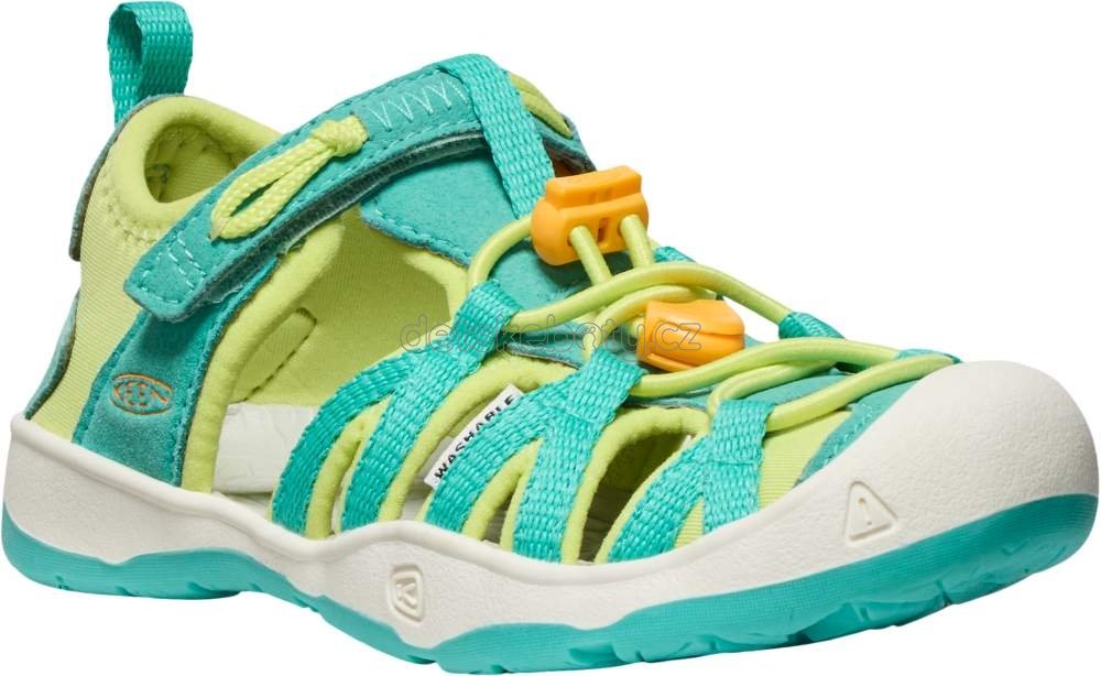 Dětské sandály Keen Moxie sandal children bright aqua/bright marigold Velikost: 31