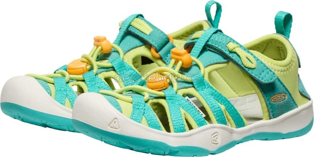 Dětské sandály Keen Moxie sandal children bright aqua/bright marigold Velikost: 31 (obrázek 4)