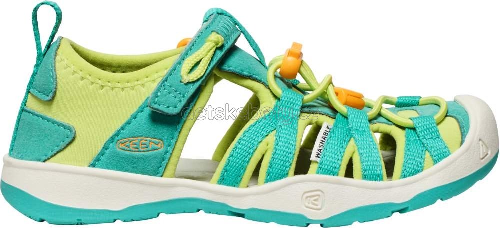 Dětské sandály Keen Moxie sandal children bright aqua/bright marigold Velikost: 31 (obrázek 5)