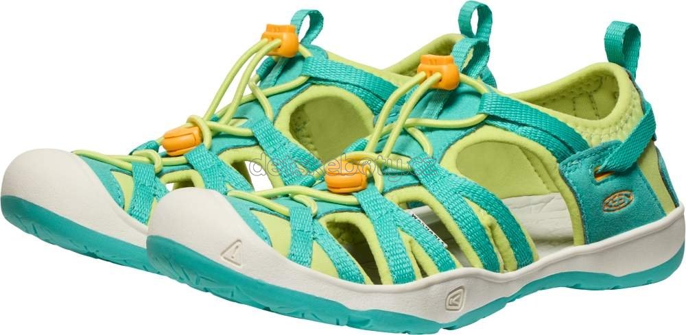 Dětské sandály Keen Moxie sandal youth bright aqua/bright marigold Velikost: 37 (obrázek 4)