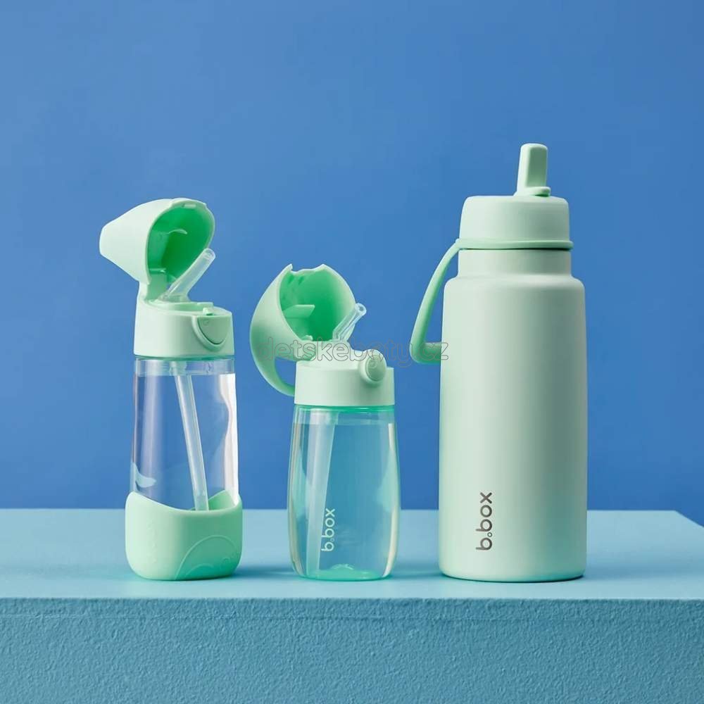b.box 0882 Lahev na pití s brčkem 450 ml – spearmint