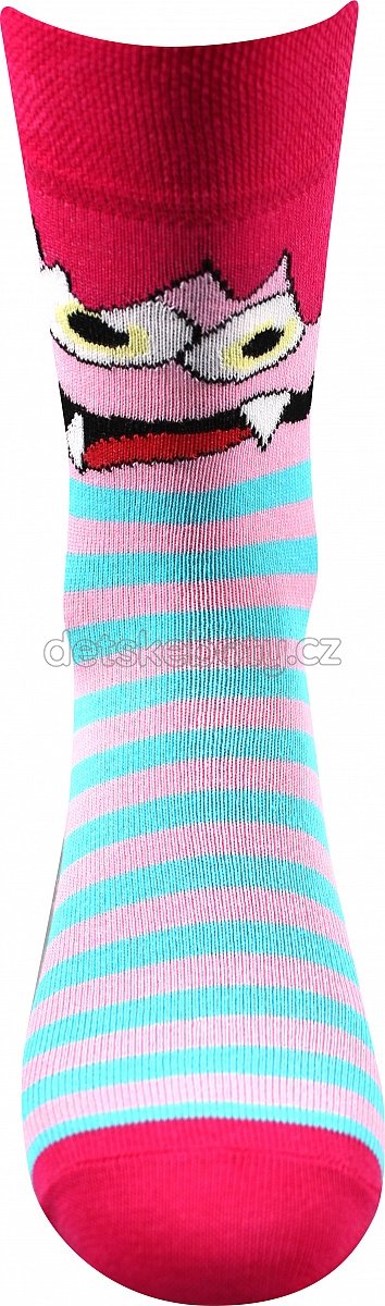Dětské ponožky VoXX Ksichtík růžová Velikost: 33-38