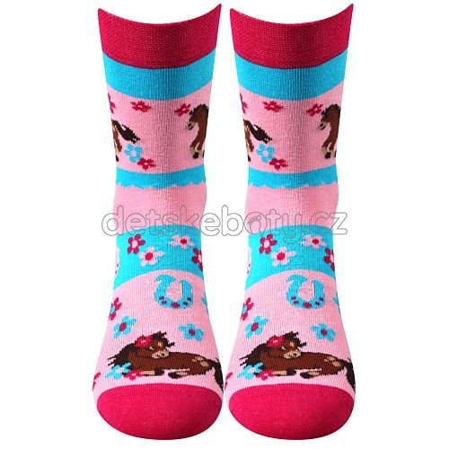 Dětské ponožky Boma Horsik růžová Velikost: 35-38
