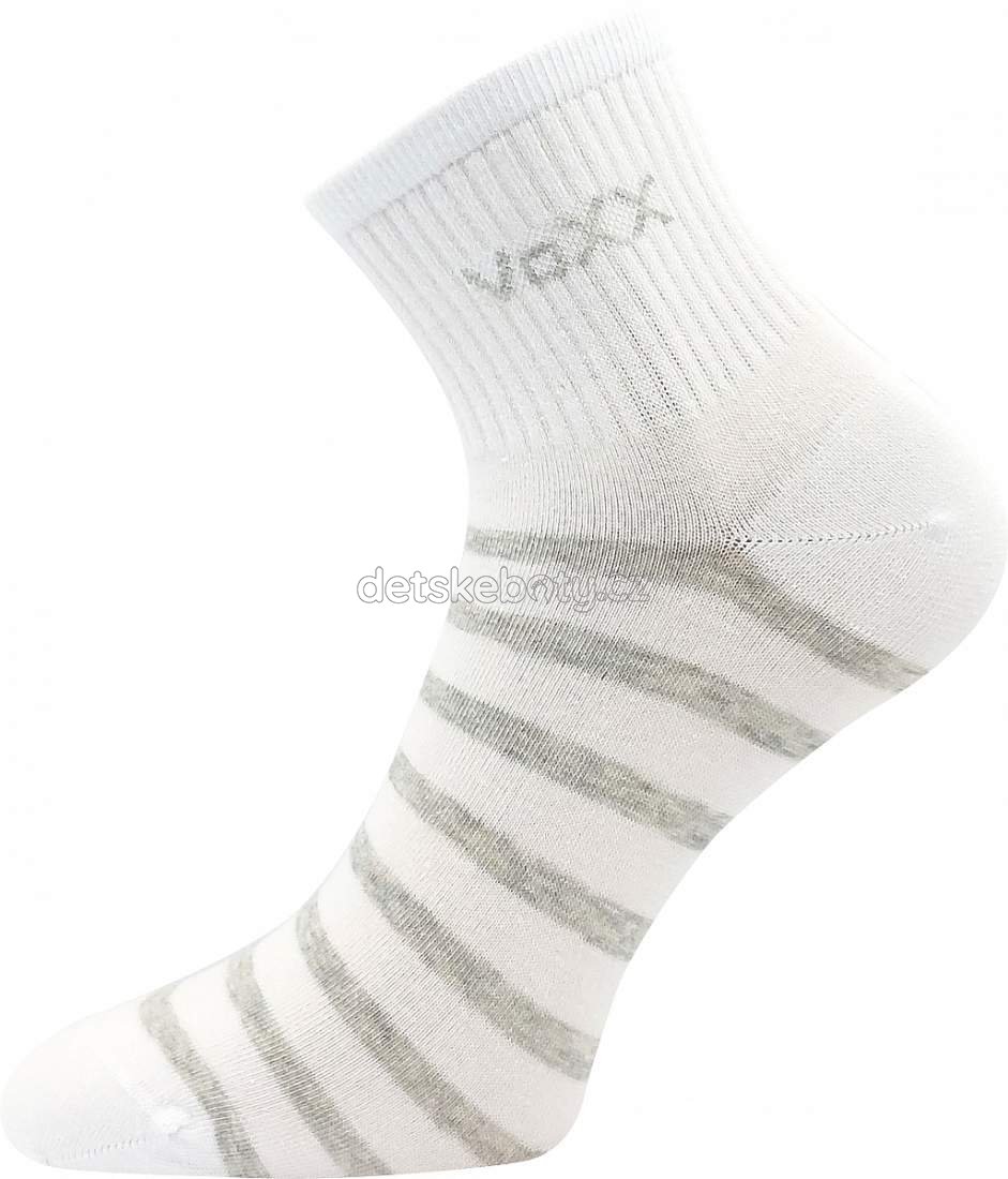 Levně Ponožky VoXX Boxana pruhy bílá