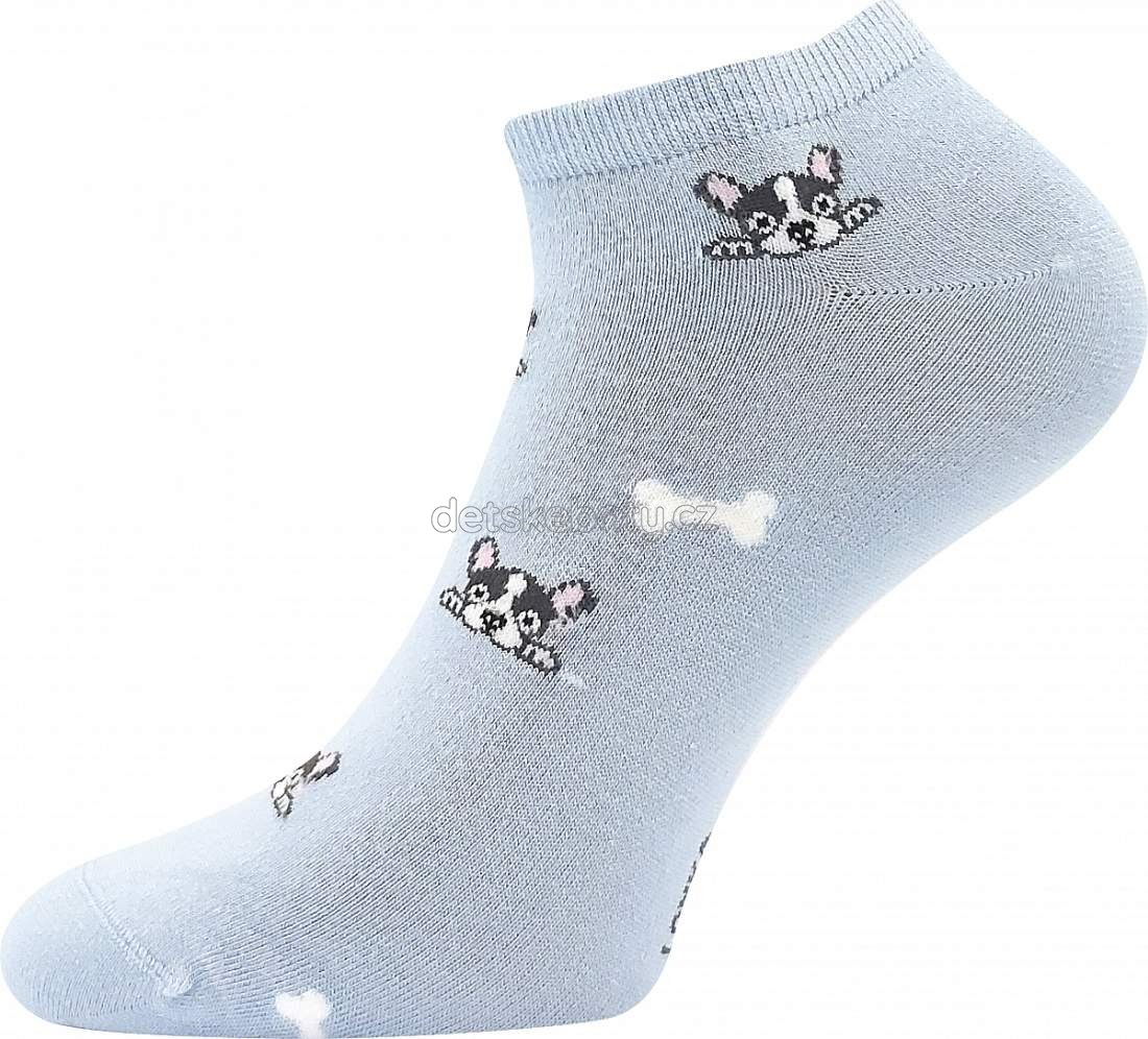 Ponožky Lonka Bibiana pejsci světle modrá Velikost: 35-38