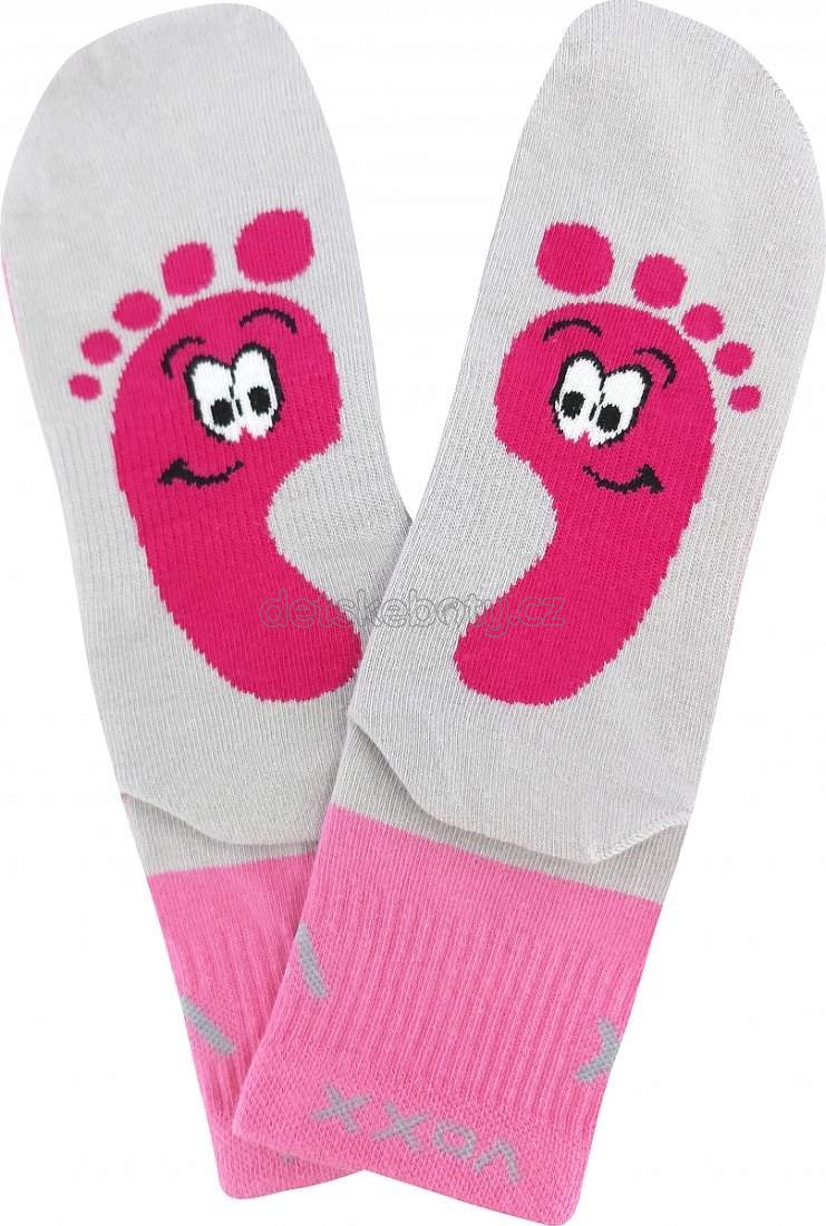 Ponožky VoXX Barefootik růžová Velikost: 25-29