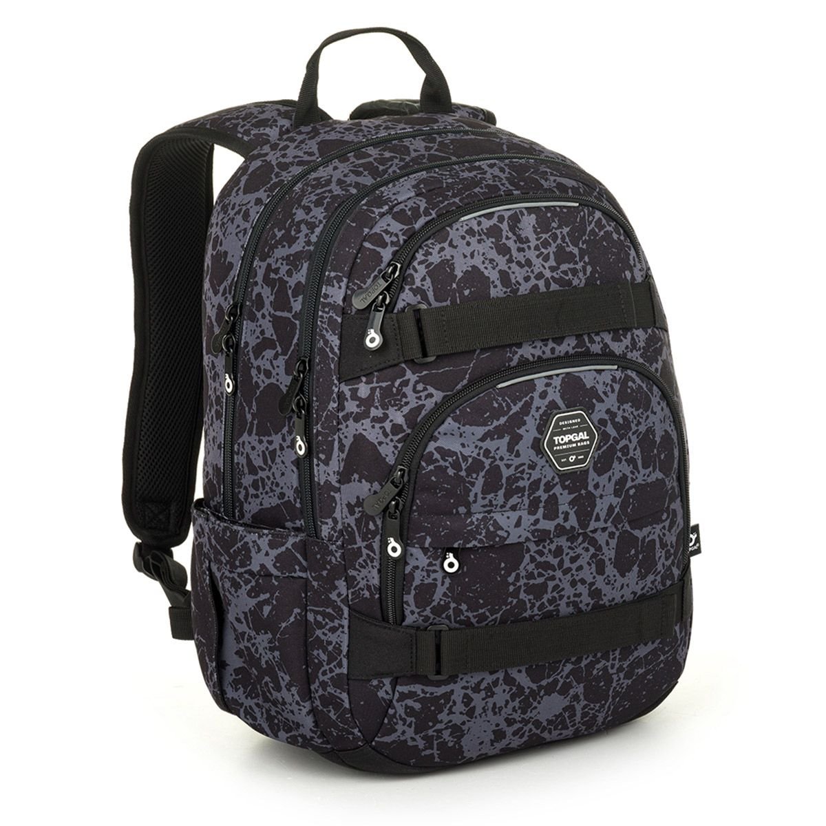 Studentský batoh s šedým vzorem Topgal VIKI 25035