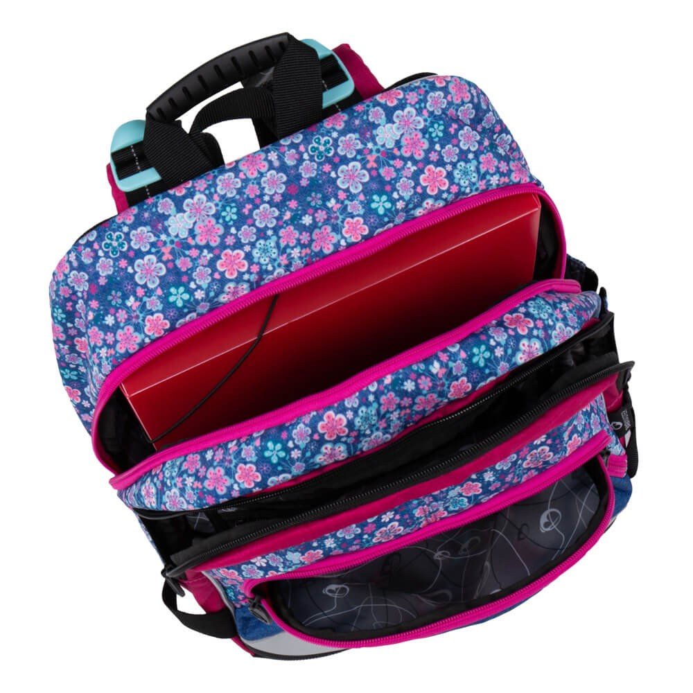 Bagmaster ALFA 20 A školní batoh - drobné květiny (obrázek 3)