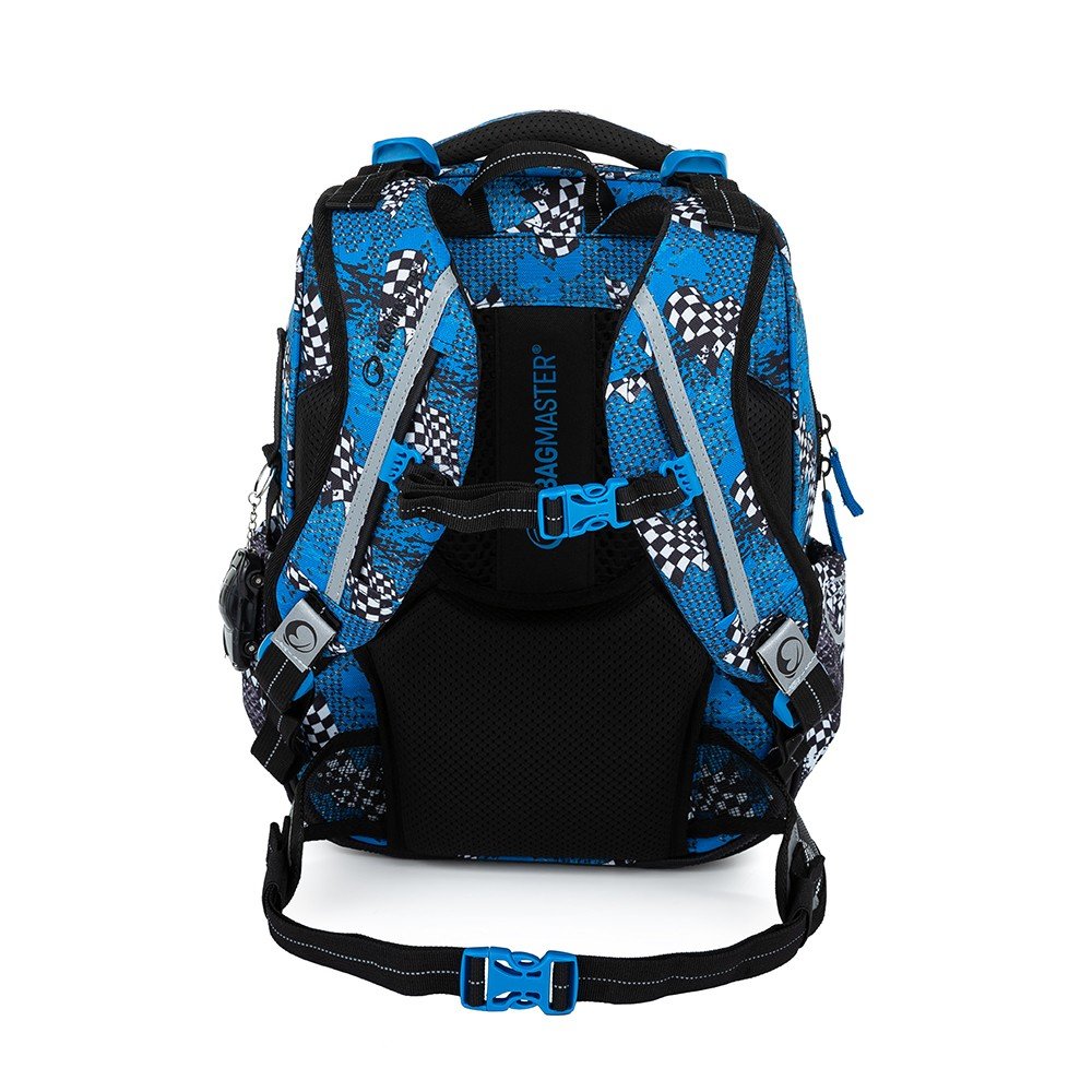 Bagmaster LUMI 23 D školní batoh - modré auto (obrázek 3)