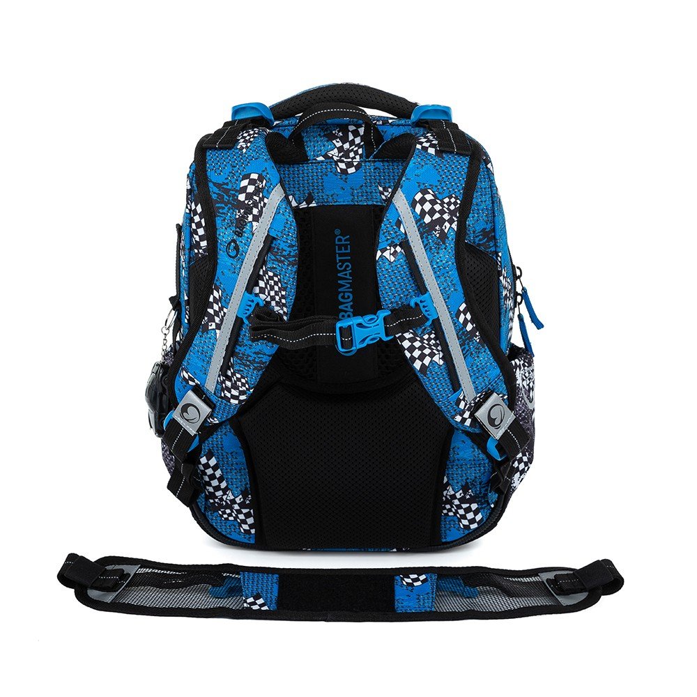 Bagmaster LUMI 23 D školní batoh - modré auto (obrázek 4)