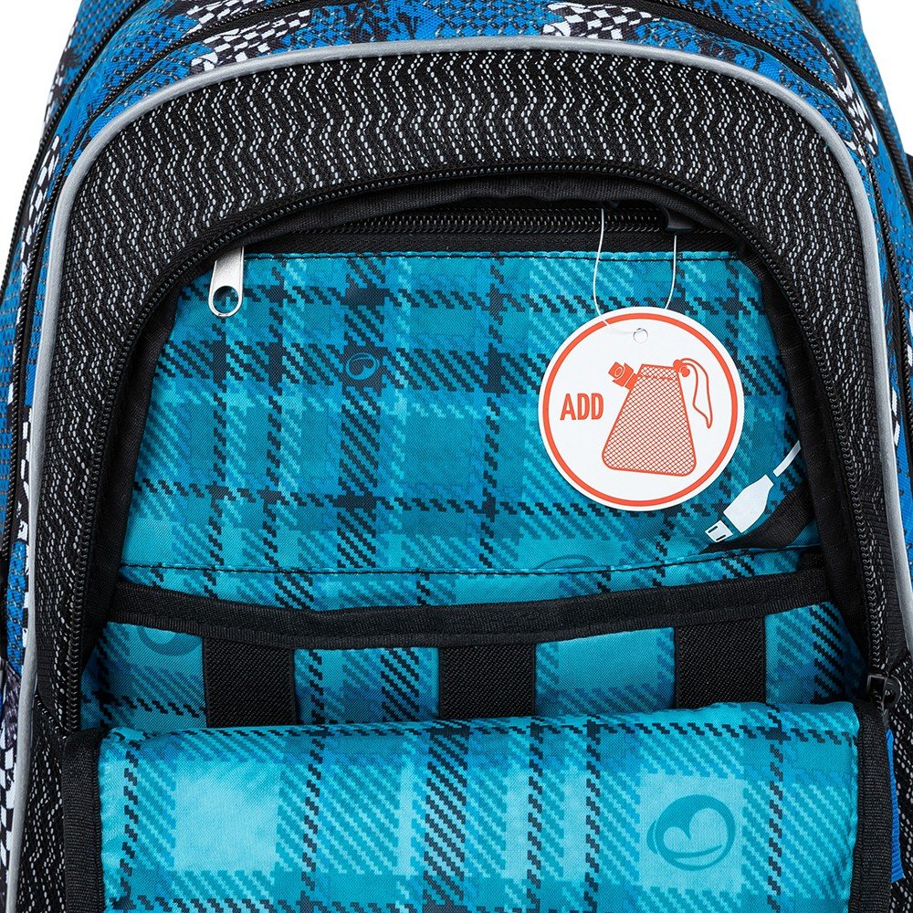 Bagmaster LUMI 23 D školní batoh - modré auto (obrázek 26)