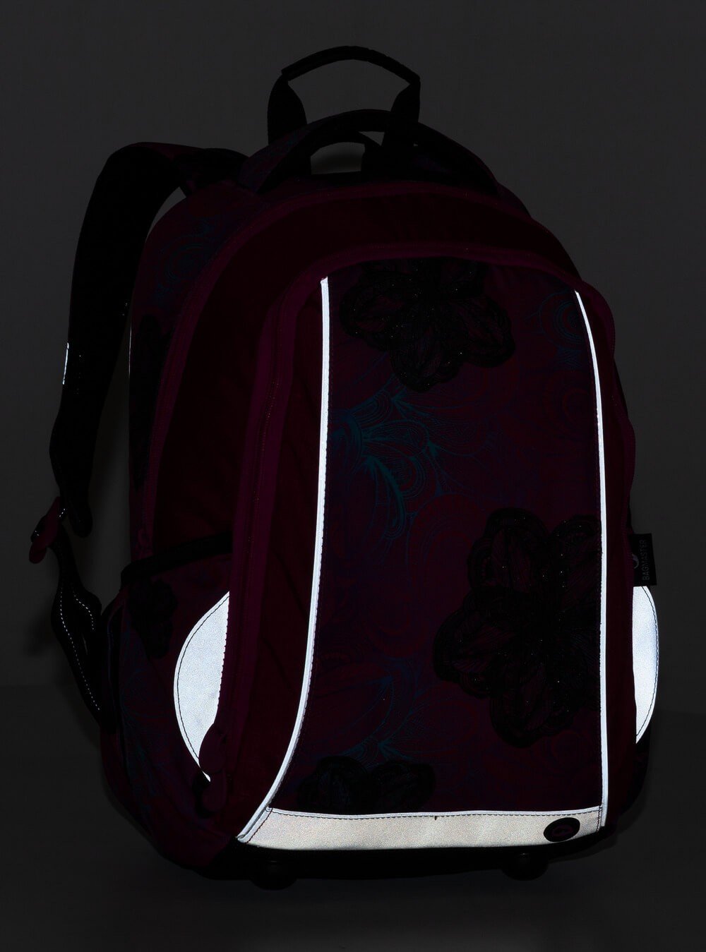 Bagmaster MARK 20 A školní dvoukomorový batoh - květiny (obrázek 8)