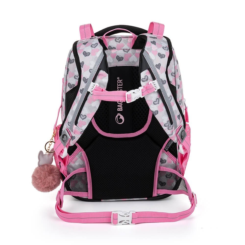 Bagmaster LUMI 22 A školní batoh - bílá kočka s mašlí (obrázek 3)