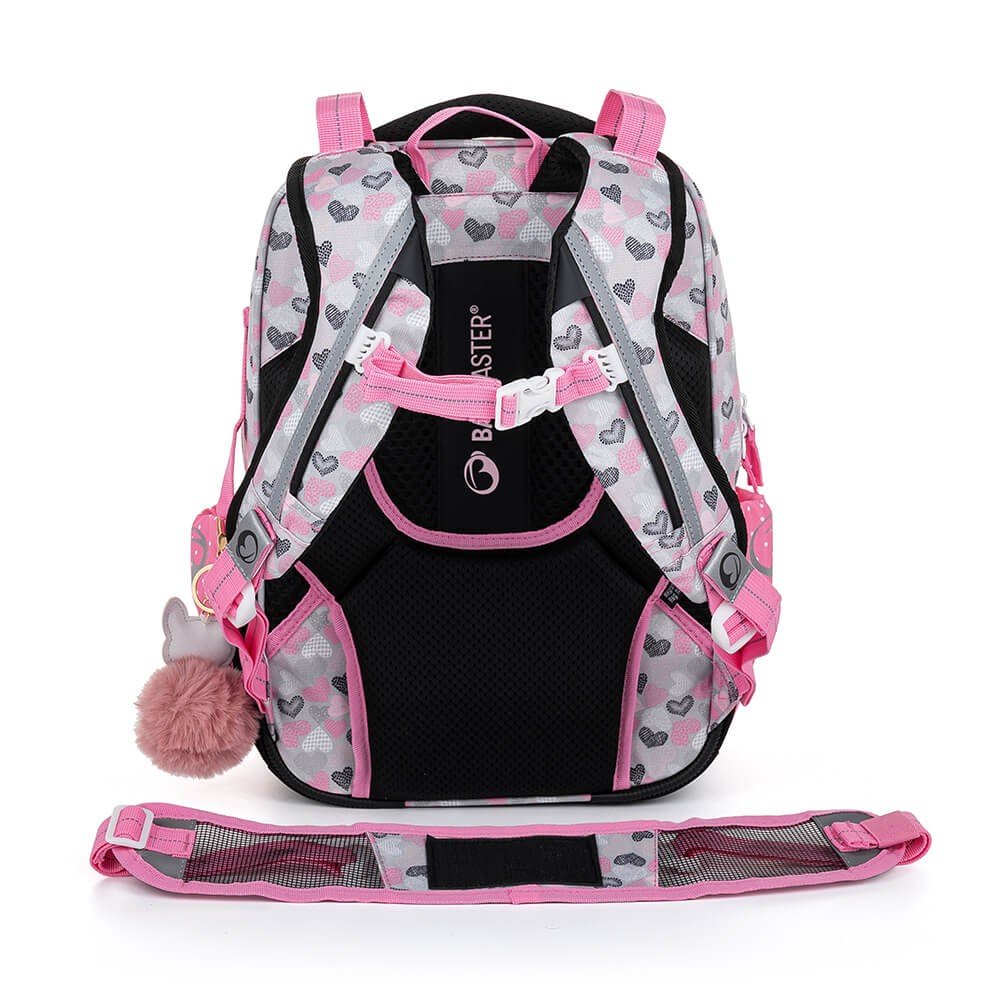 Bagmaster LUMI 22 A školní batoh - bílá kočka s mašlí (obrázek 4)