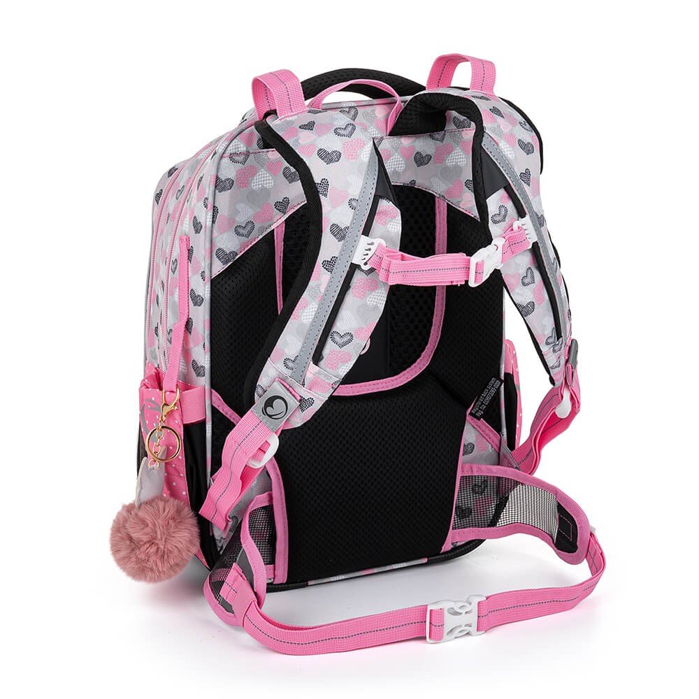 Bagmaster LUMI 22 A školní batoh - bílá kočka s mašlí (obrázek 5)