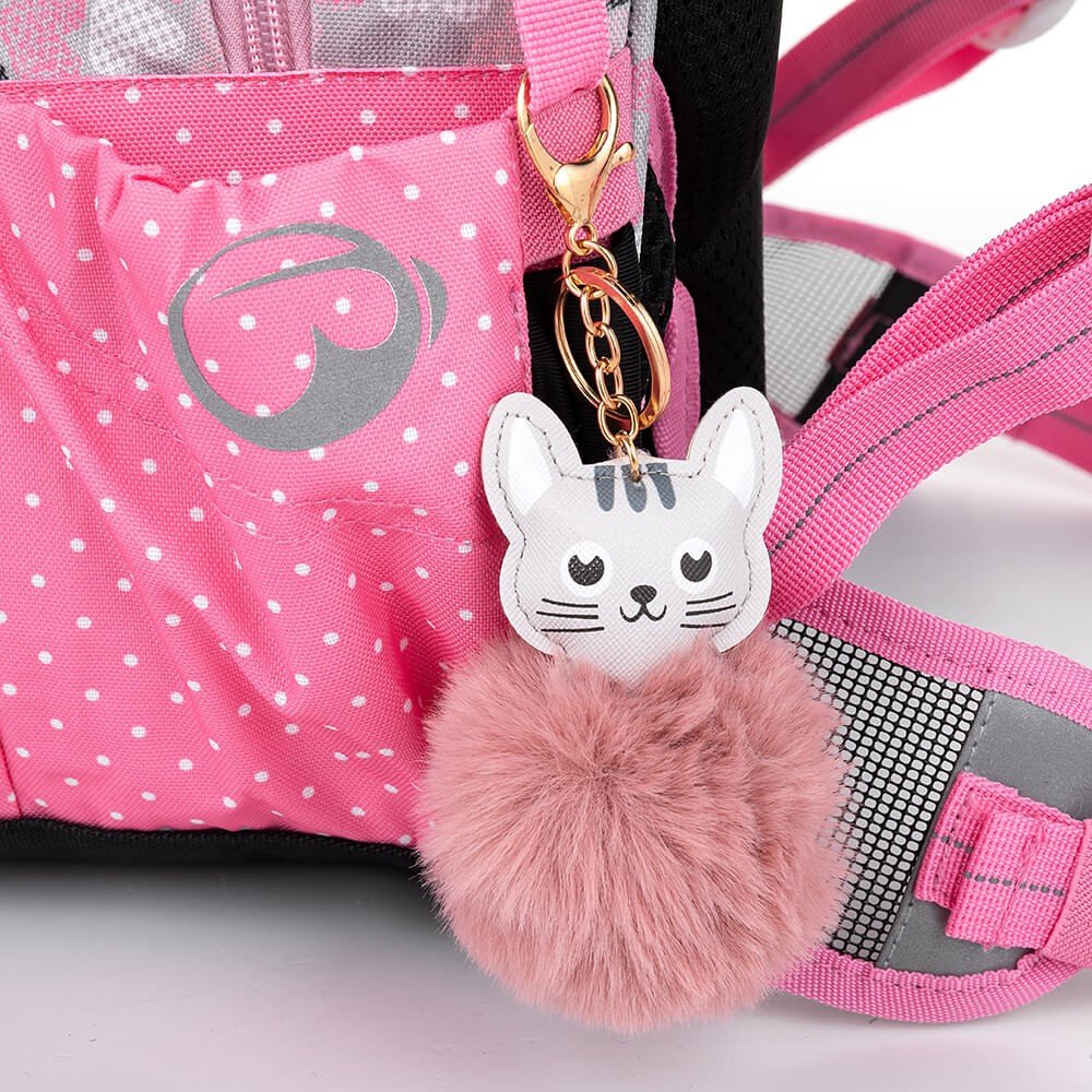 Bagmaster LUMI 22 A školní batoh - bílá kočka s mašlí (obrázek 18)