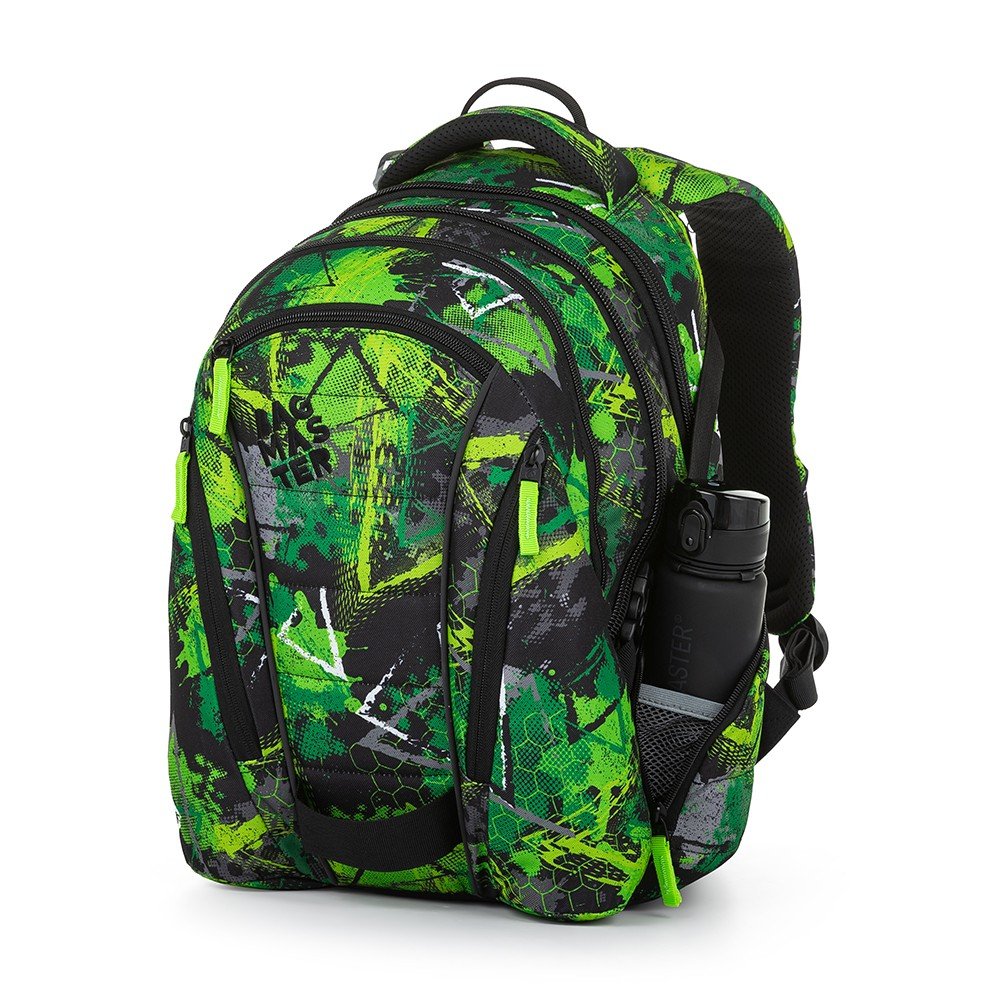 Bagmaster BAG 23 A studentský batoh - zeleno černý (obrázek 6)
