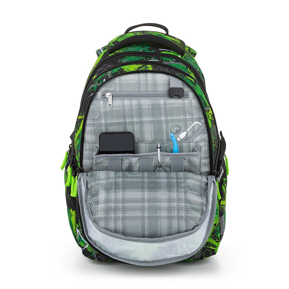 Bagmaster BAG 23 A studentský batoh - zeleno černý (obrázek 9)
