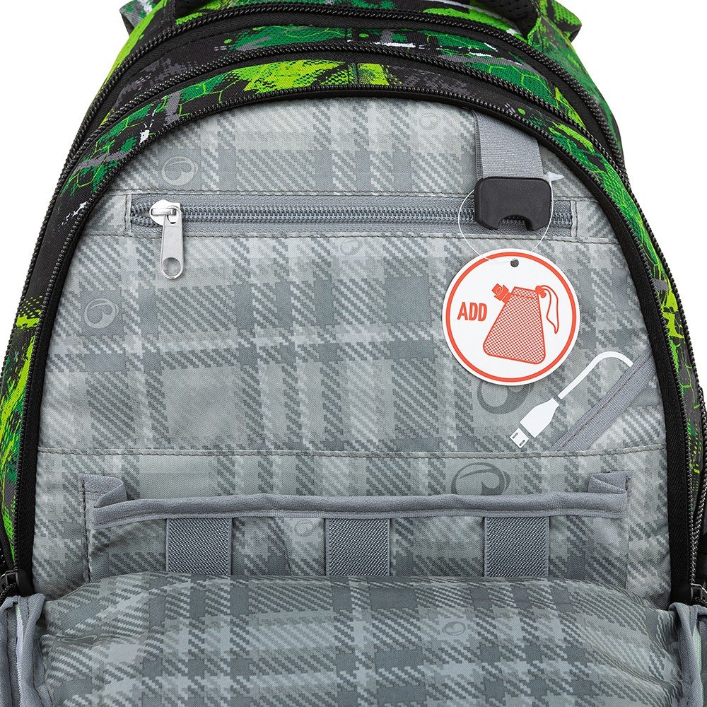 Bagmaster BAG 23 A studentský batoh - zeleno černý (obrázek 10)