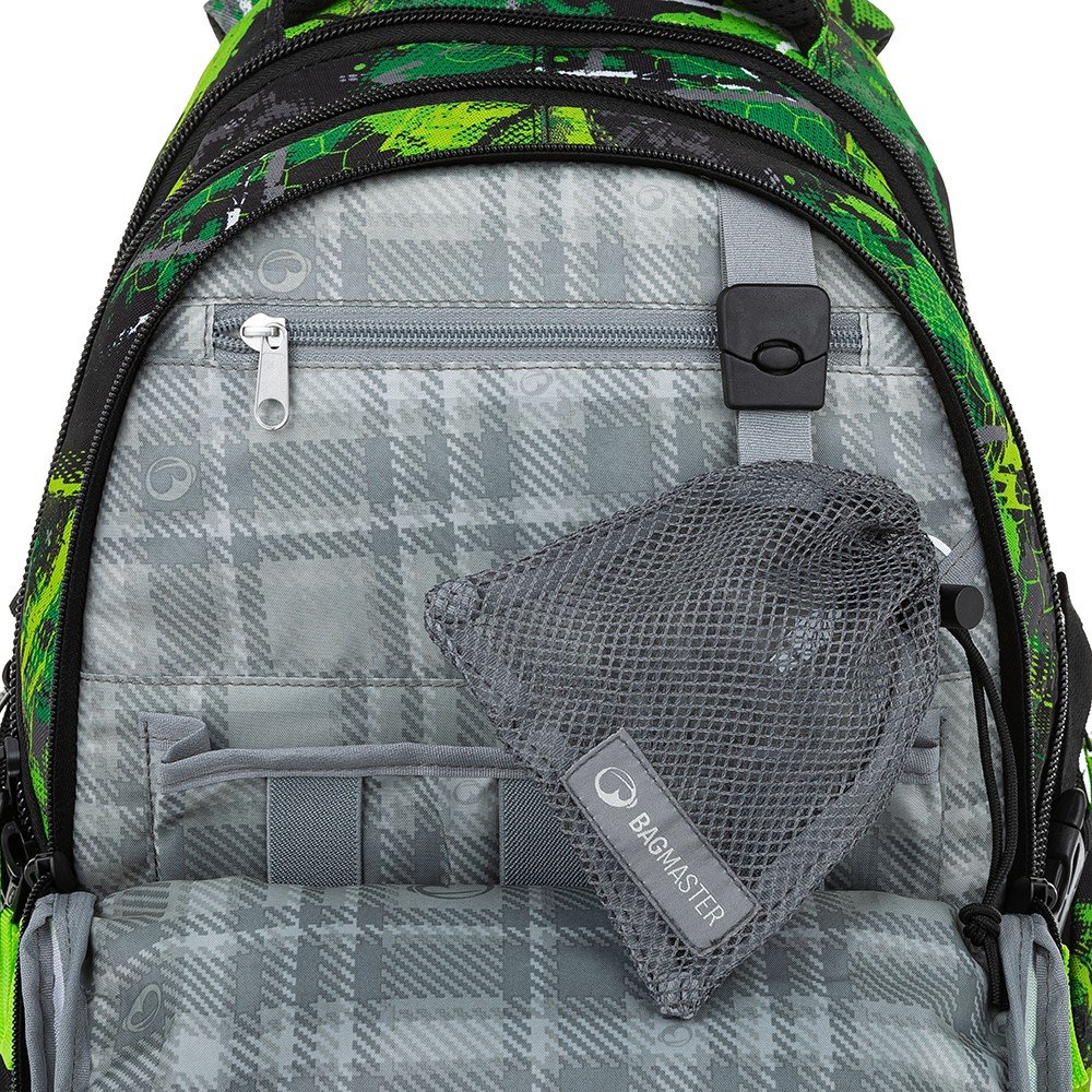 Bagmaster BAG 23 A studentský batoh - zeleno černý (obrázek 11)