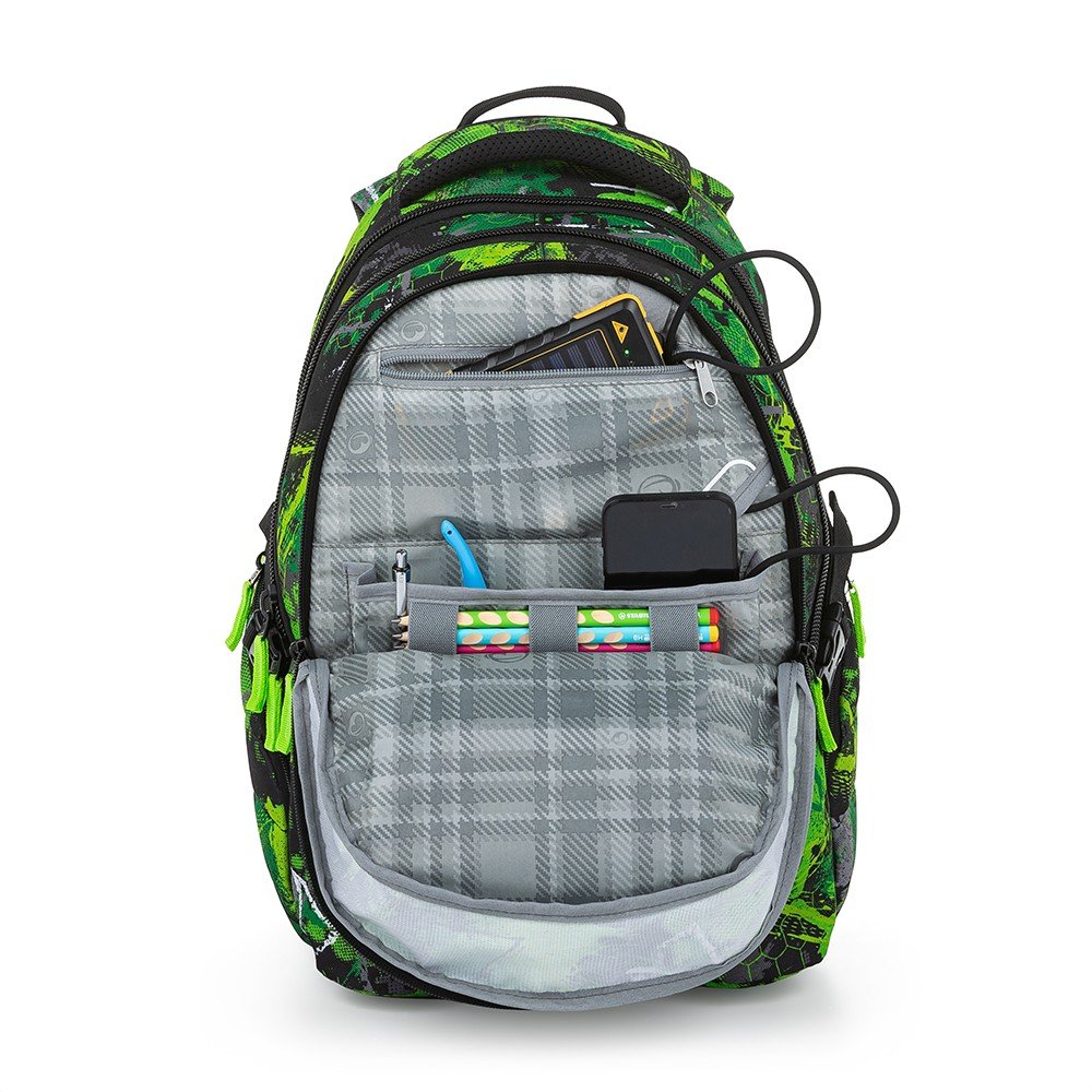 Bagmaster BAG 23 A studentský batoh - zeleno černý (obrázek 12)