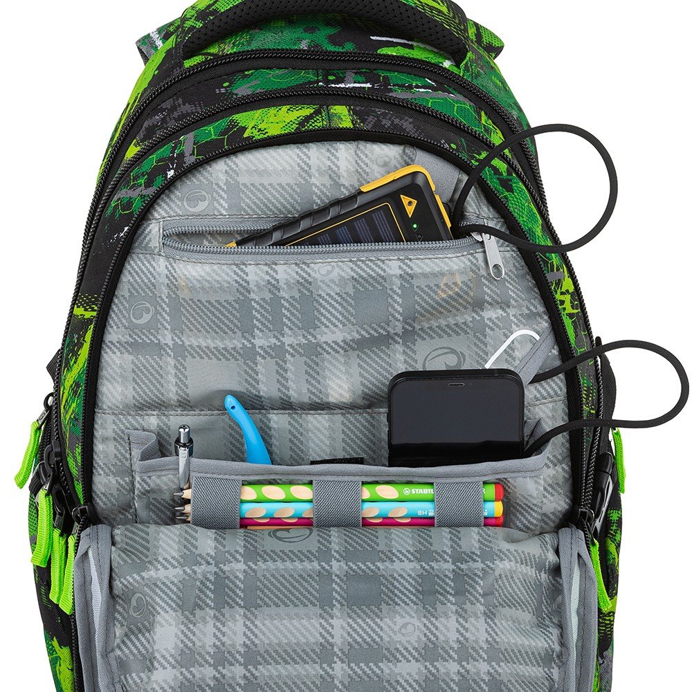 Bagmaster BAG 23 A studentský batoh - zeleno černý (obrázek 13)