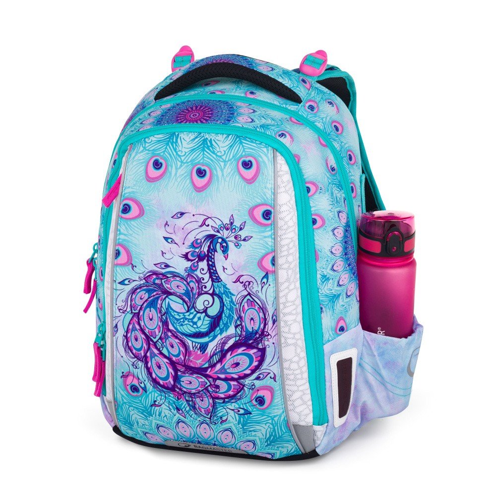 Bagmaster VEGA 24 B školní batoh – páv (obrázek 6)