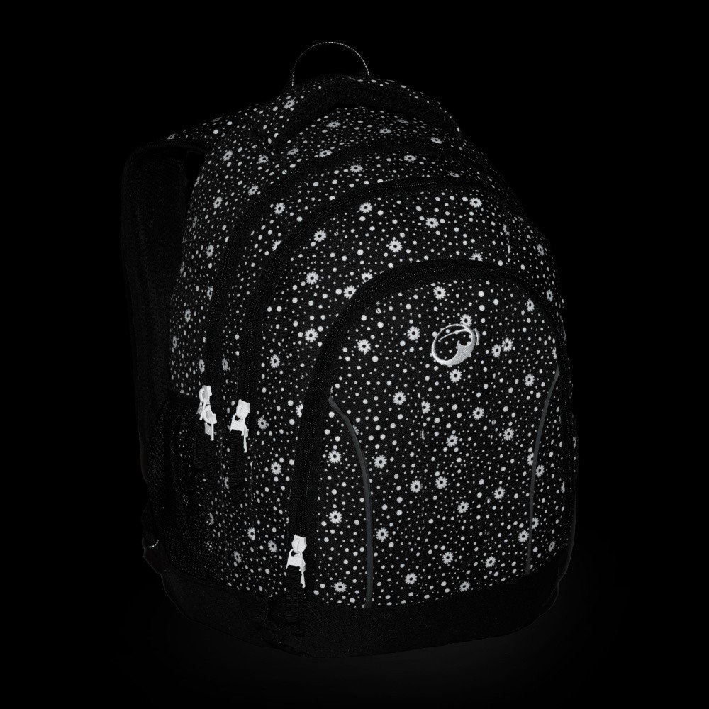 Bagmaster SUPERNOVA 24 A studentský batoh – černo-bílý (obrázek 8)