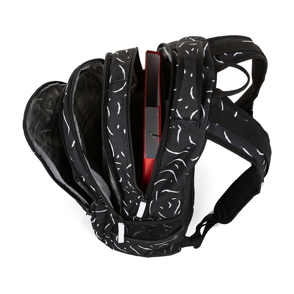 Bagmaster DIGITAL 23 A studentský batoh - černo bílý (obrázek 8)