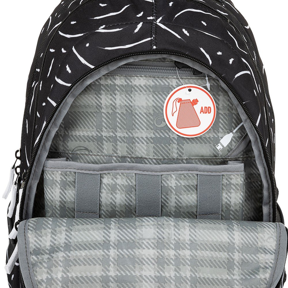 Bagmaster DIGITAL 23 A studentský batoh - černo bílý (obrázek 11)