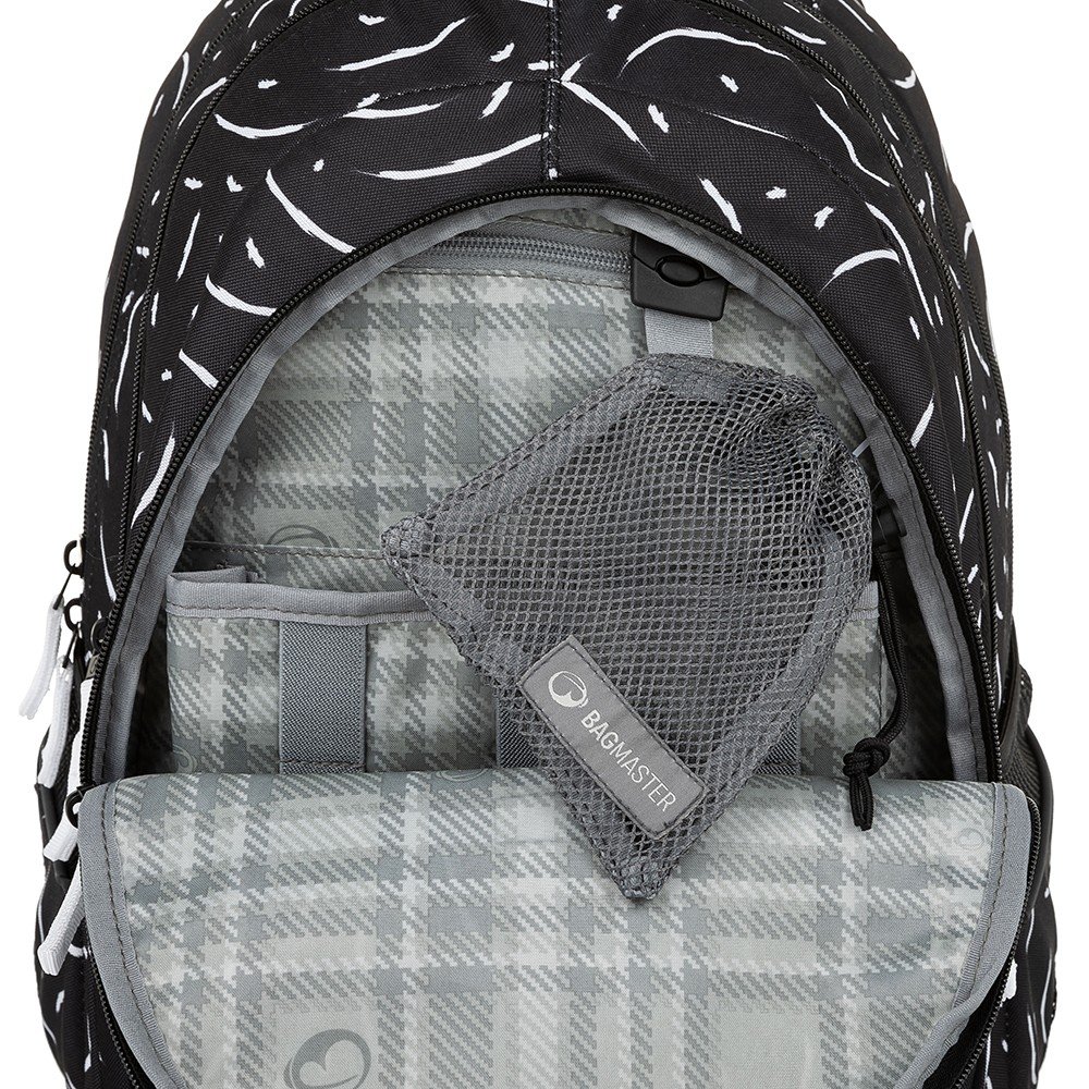Bagmaster DIGITAL 23 A studentský batoh - černo bílý (obrázek 12)