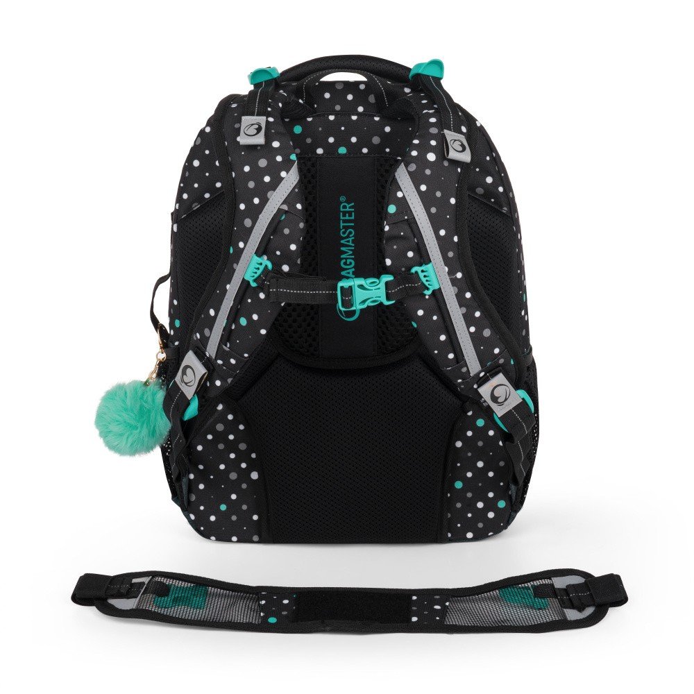 Bagmaster PORTO 24 A školní set – černo-tyrkysový (obrázek 5)