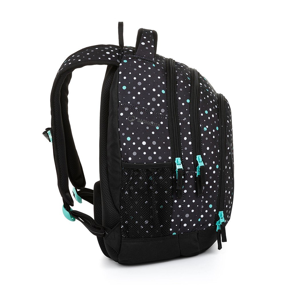 Bagmaster SUPERNOVA 23 A studentský batoh – černo tyrkysový