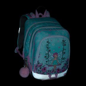 Bagmaster ALFA 25 A školní tříkomorový batoh – víla (obrázek 9)