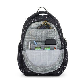 bagmaster NOMAD 25 A studentský batoh – černo-bílý (obrázek 7)