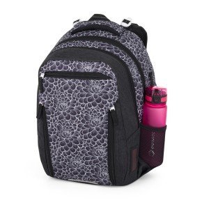Bagmaster PORTO 25 A školní batoh – černo-bílý (obrázek 6)