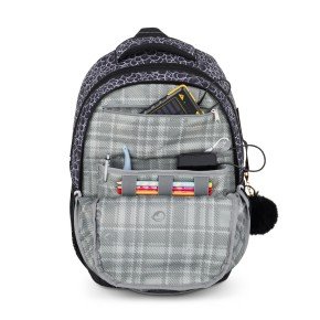 Bagmaster PORTO 25 A školní batoh – černo-bílý (obrázek 8)