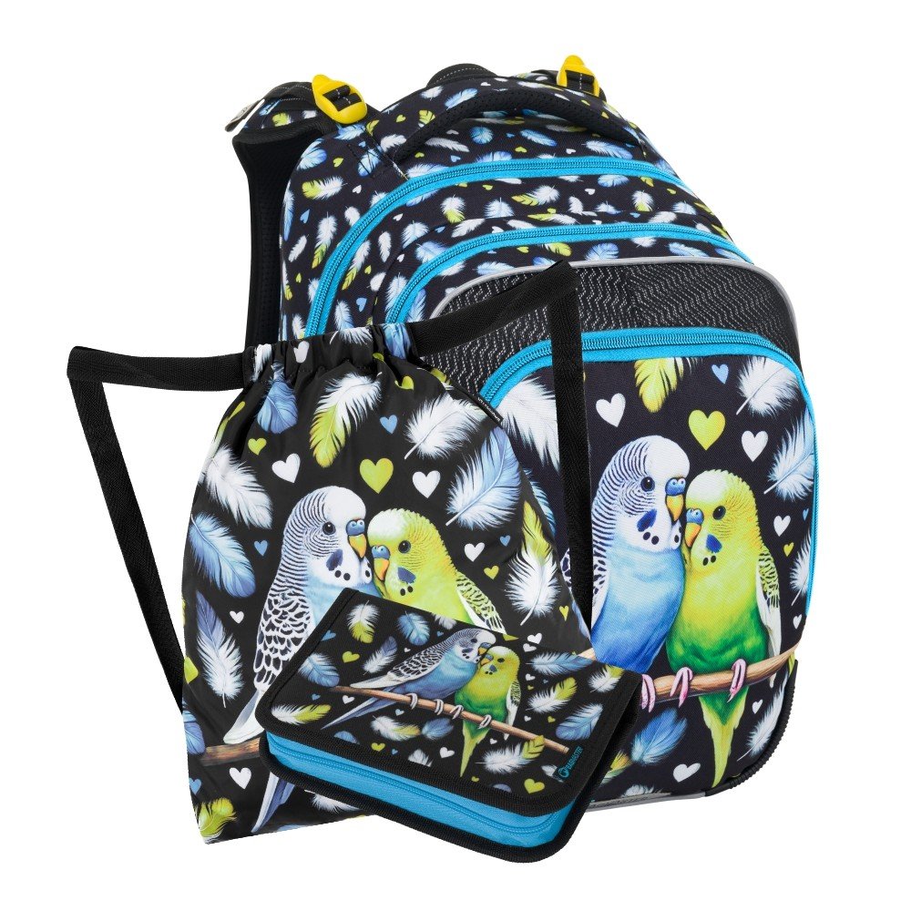 Bagmaster BETA 25 A malý školní set pro prvňáčky – papoušek