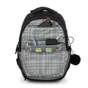 Bagmaster ZIPSTER 25 A studentský set – černý s bílými květy (obrázek 9)