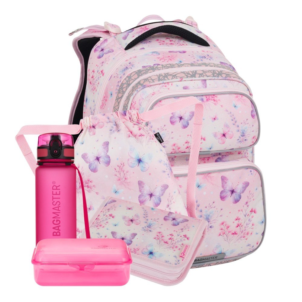 Bagmaster DOPI 25 A velký školní set pro prvňáčky – motýlci