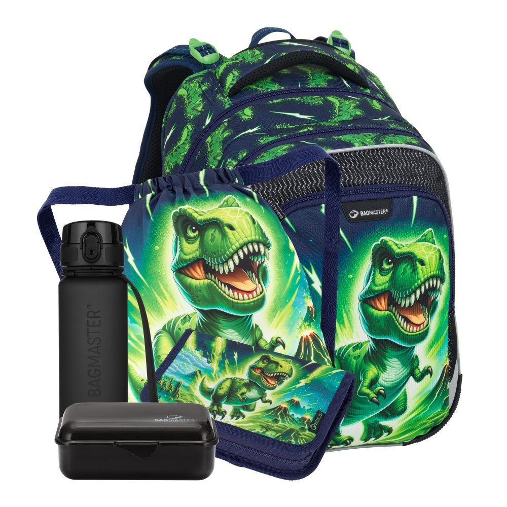 Bagmaster LUMI 25 C velký školní set pro prvňáčky – dinosarus