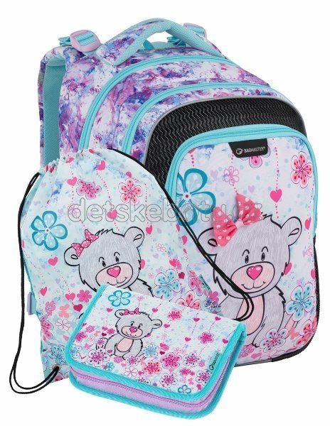 Bagmaster LUMI 21 C velký školní set pro prvňáčky - medvídek