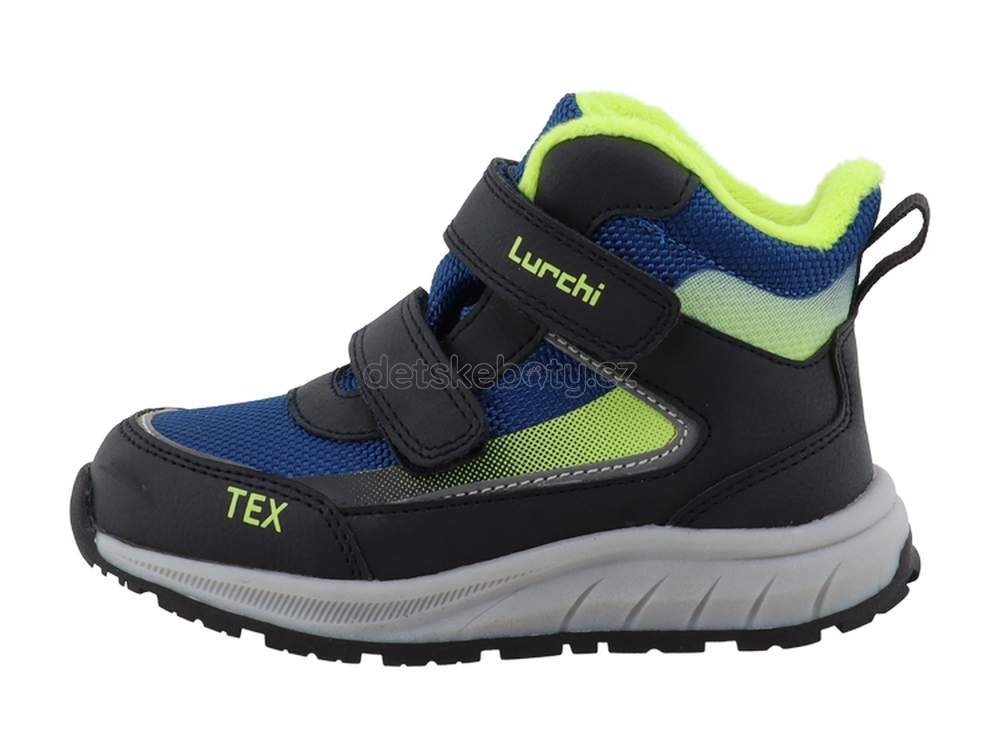Dětské celoroční boty Lurchi 95L0083009 navy-lime Velikost: 33