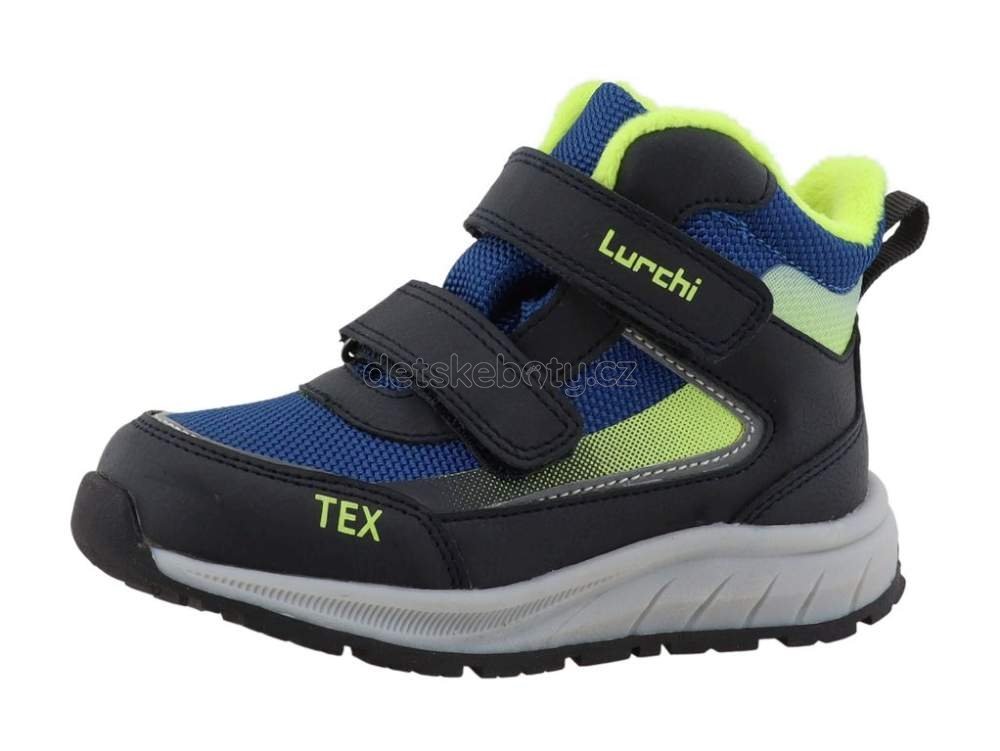 Dětské celoroční boty Lurchi 95L0083009 navy-lime Velikost: 32 (obrázek 5)
